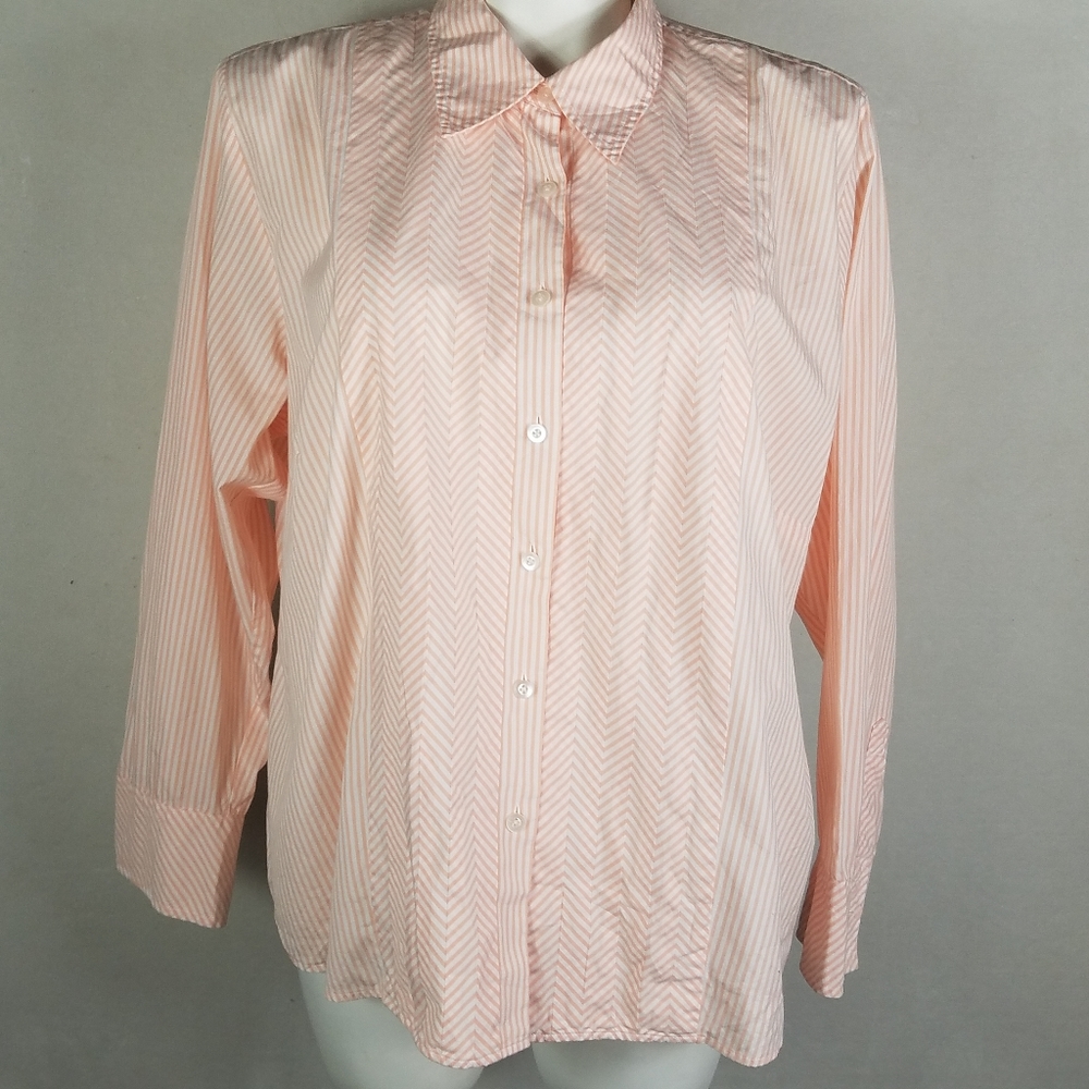 Talbots Long Sleeve Button Down Shirt Size 22W. Co